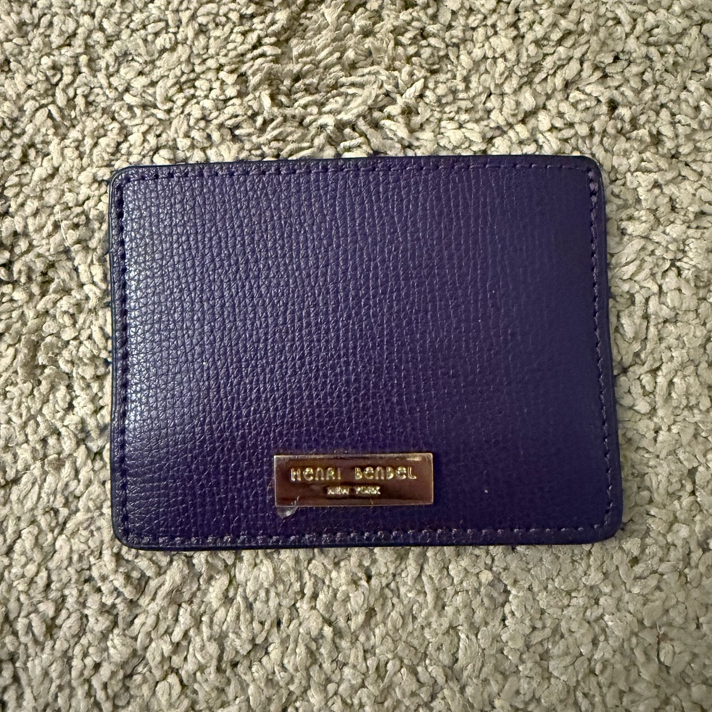 Henri Bendel Purple Card Holder